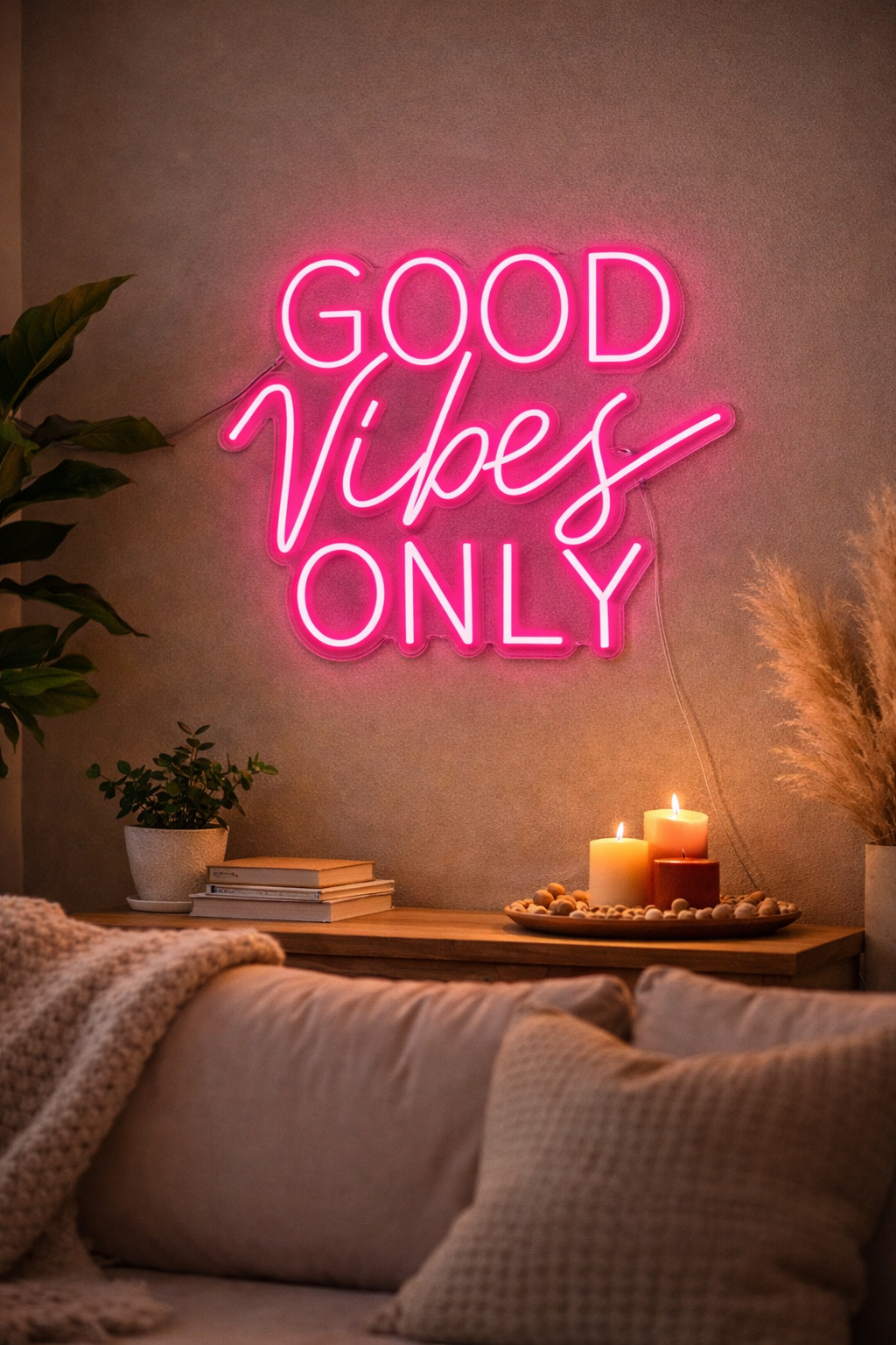 Your neon sign – Good Vibes Only