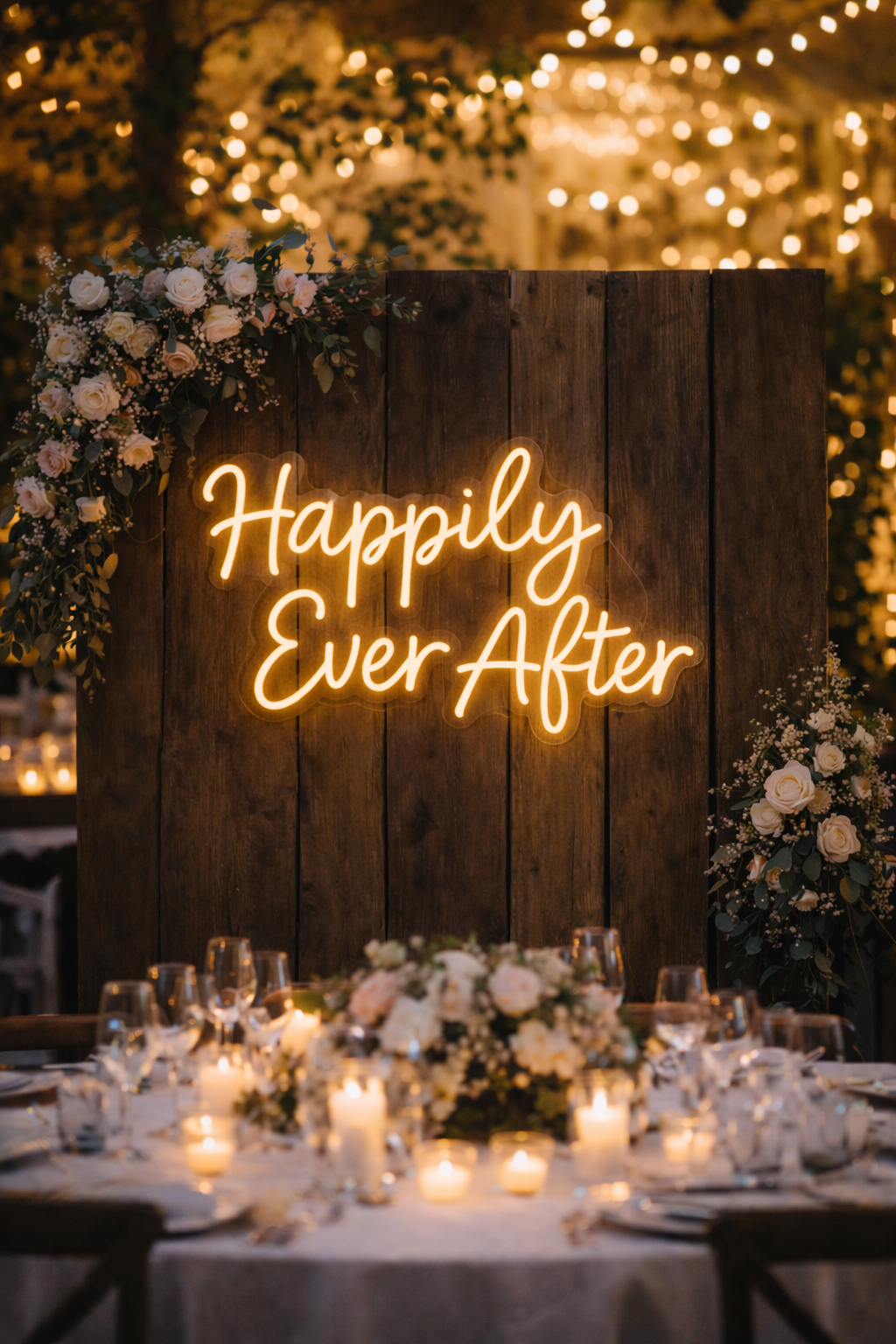 Your neon sign – "Happily Ever After"