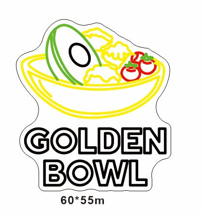 Golden Bowl LED Neon Sign