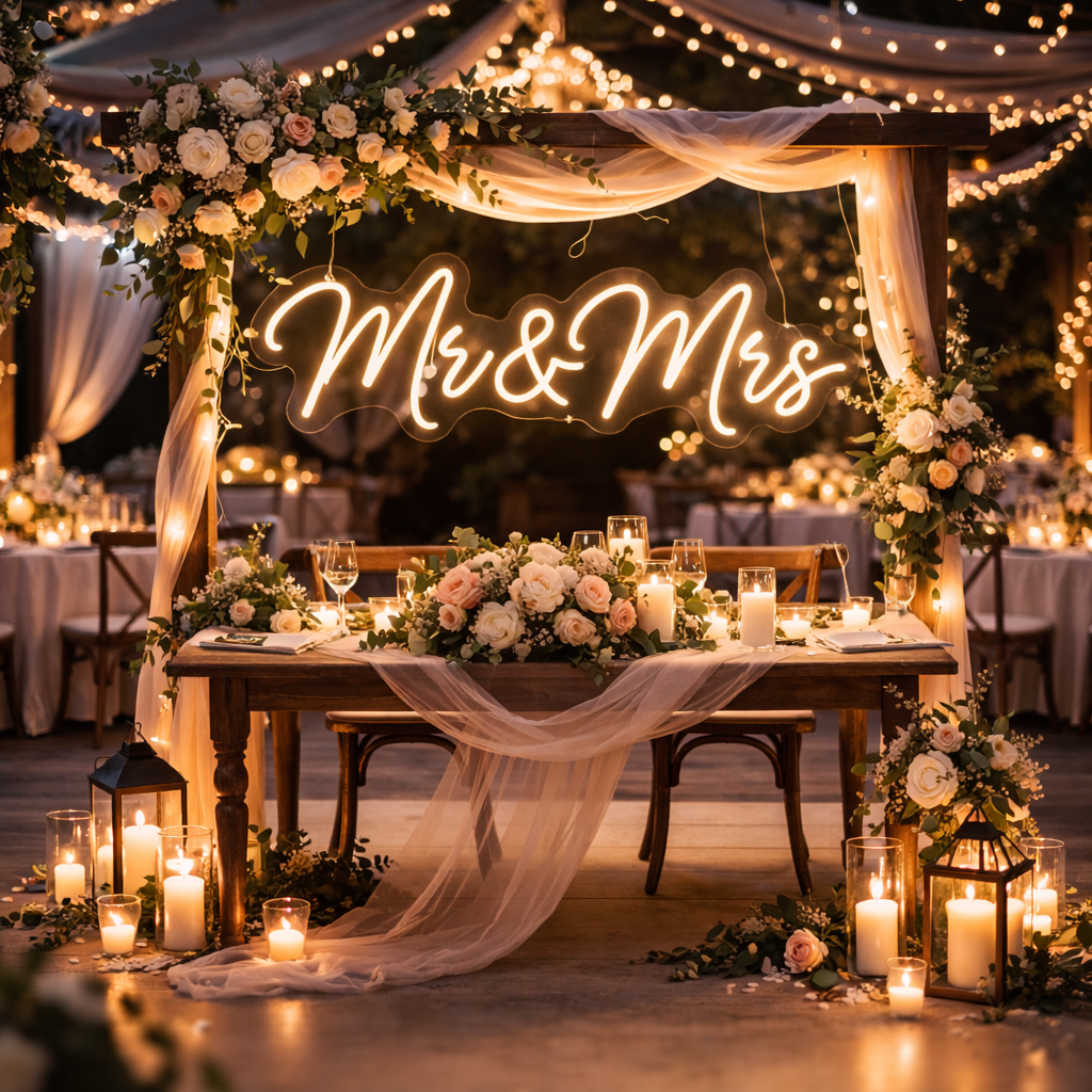 Your Neon Sign – "Mr & Mrs" (Signature)