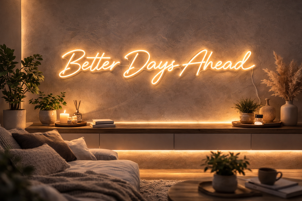 Your Neon Sign - Better Days Ahead - Single line