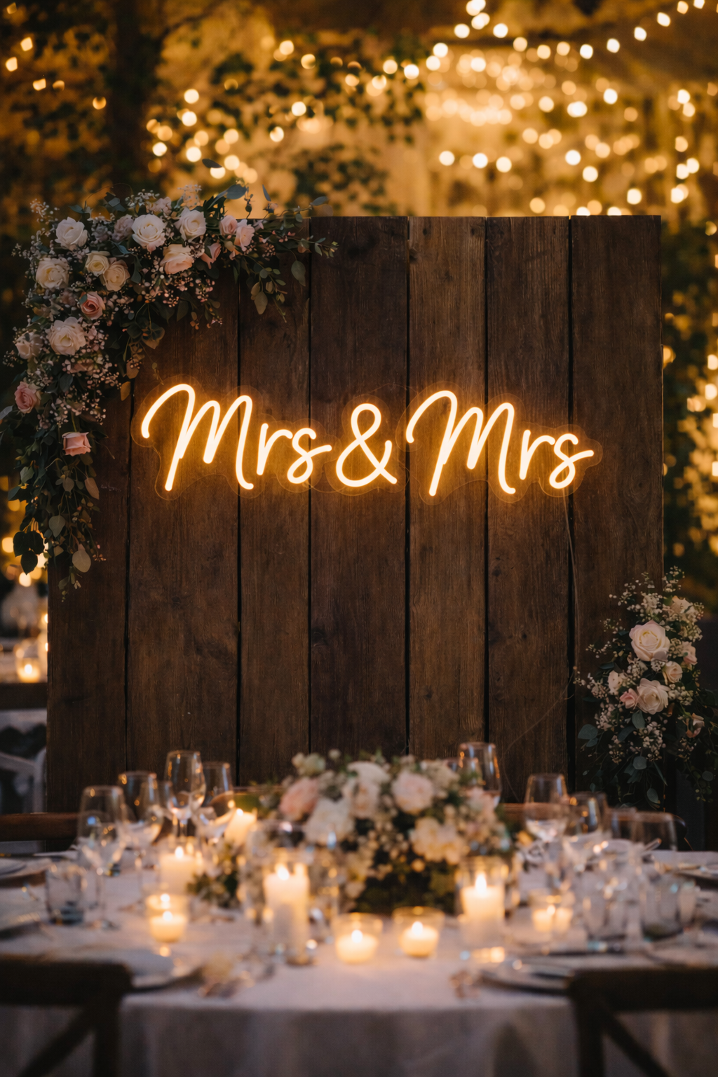 Your Neon Sign – "Mrs & Mrs"
