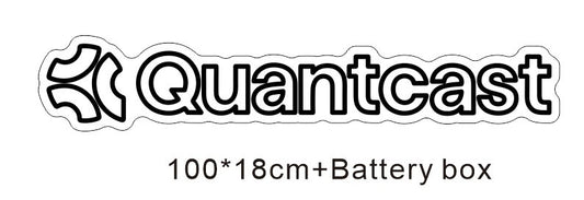 Custom Neon: Quantcast - Color: Light Blue - Size: 100x18cm - Cut to Shape - Battery box + power supply unit
