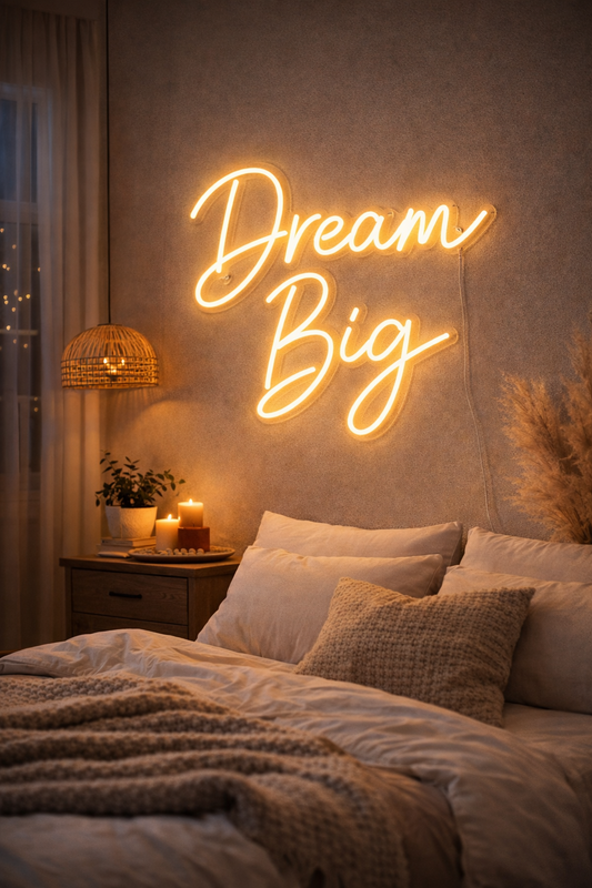 Your Neon Sign - Dream Big - Two lines