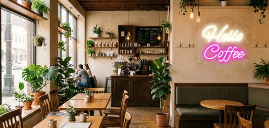 Your neon sign – HELLO COFFEE