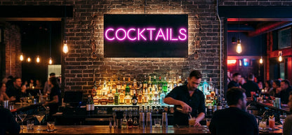 Your neon sign – COCKTAILS