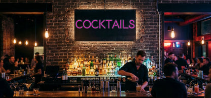 Your neon sign – COCKTAILS