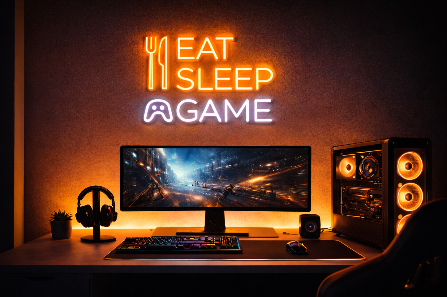 Your Neon Sign – Eat Sleep Game