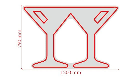 LED Neonschild: Oliver - Farbe: Rot - 120x79cm - 12mm LEDs