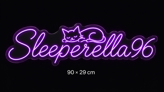 LED Neonschild: Sleeperella96 - RGBW - 90cm