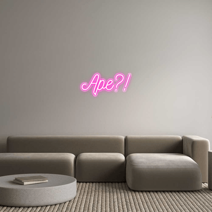 Personalisierbares Neon - LED - Schild in Pink, ideal als Wanddekoration für Wohnzimmer oder Geschäftsräume