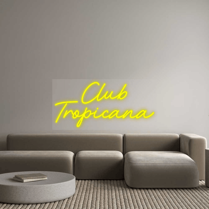 Personalisierbares Neon - LED - Schild in Pink, ideal als Wanddekoration für Wohnzimmer oder Geschäftsräume