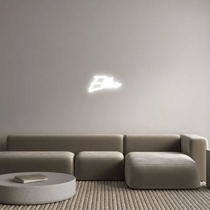 Personalisierbares Neon - LED - Schild in Pink, ideal als Wanddekoration für Wohnzimmer oder Geschäftsräume