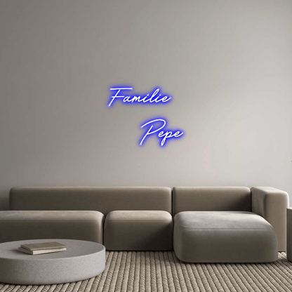 Personalisierbares Neon - LED - Schild in Pink, ideal als Wanddekoration für Wohnzimmer oder Geschäftsräume