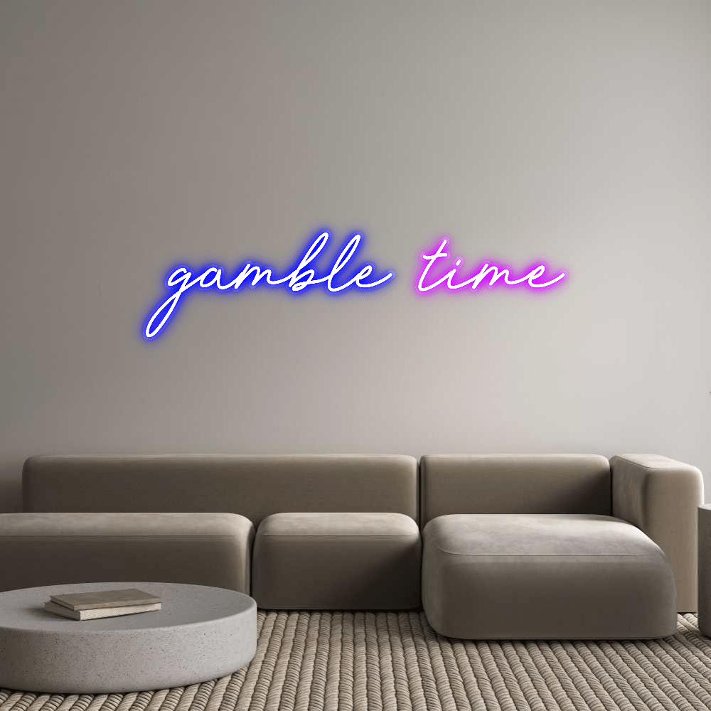 Personalisierbares Neon - LED - Schild in Pink, ideal als Wanddekoration für Wohnzimmer oder Geschäftsräume