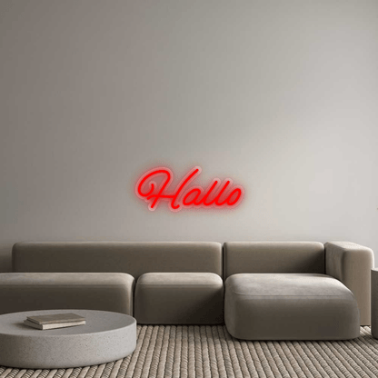 Personalisierbares Neon - LED - Schild in Pink, ideal als Wanddekoration für Wohnzimmer oder Geschäftsräume