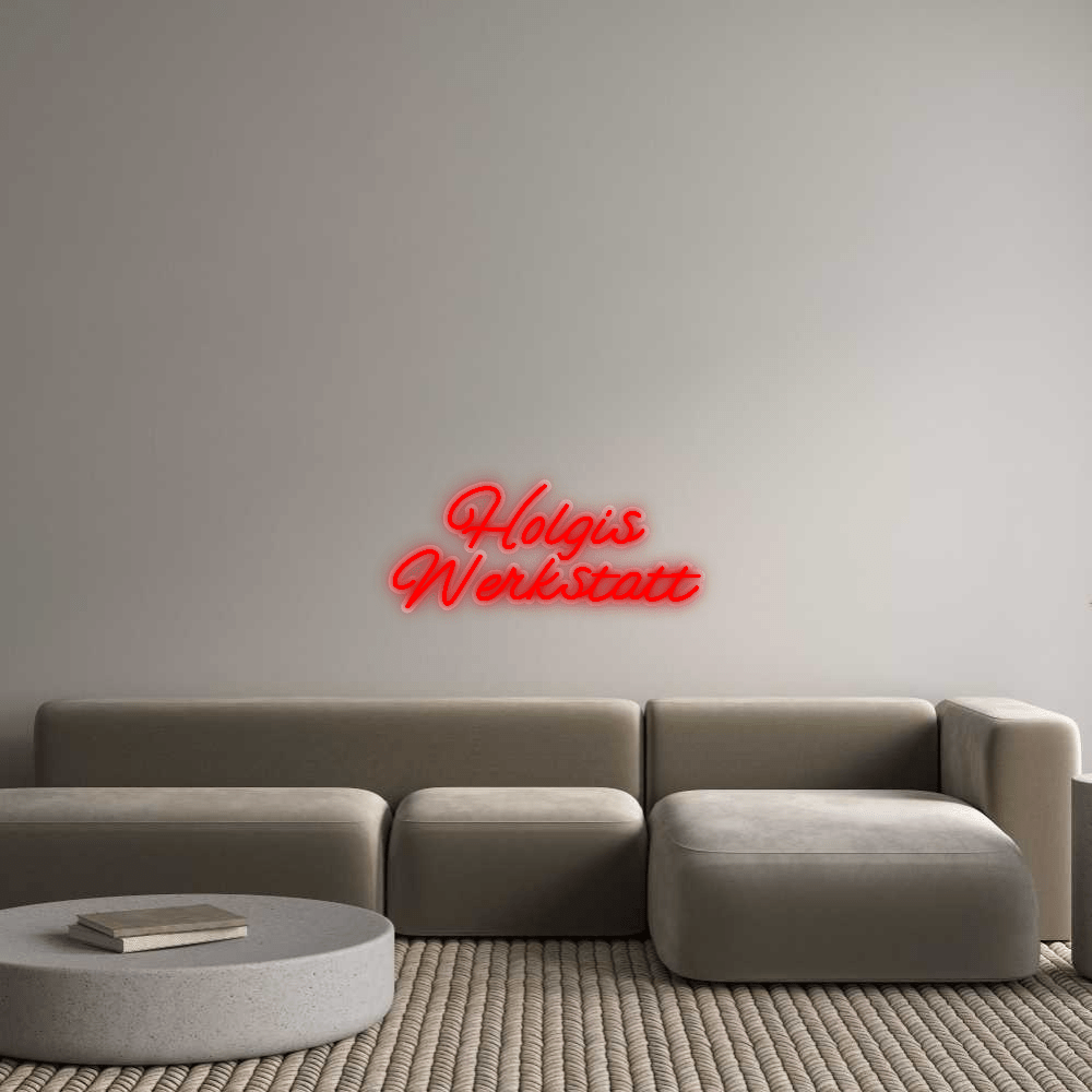 Personalisierbares Neon - LED - Schild in Pink, ideal als Wanddekoration für Wohnzimmer oder Geschäftsräume