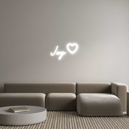 Personalisierbares Neon - LED - Schild in Pink, ideal als Wanddekoration für Wohnzimmer oder Geschäftsräume