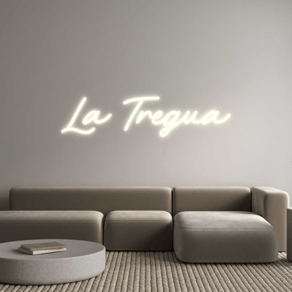 Personalisierbares Neon - LED - Schild in Pink, ideal als Wanddekoration für Wohnzimmer oder Geschäftsräume