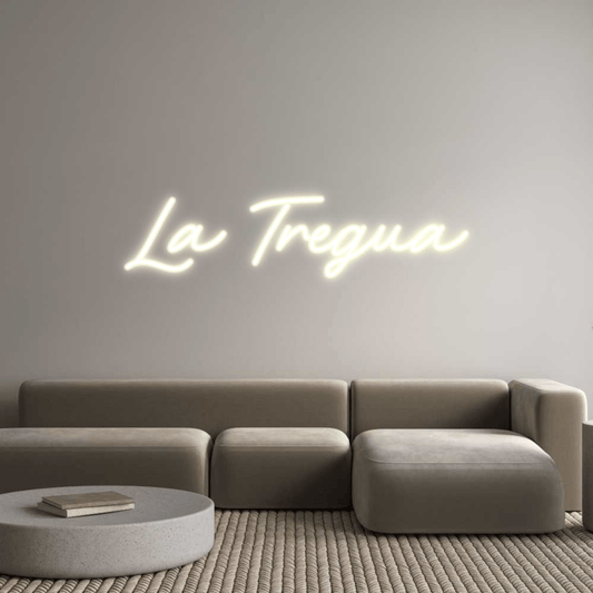 Personalisierbares Neon - LED - Schild in Pink, ideal als Wanddekoration für Wohnzimmer oder Geschäftsräume