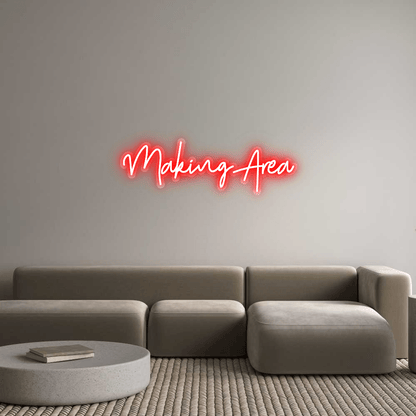 Personalisierbares Neon - LED - Schild in Pink, ideal als Wanddekoration für Wohnzimmer oder Geschäftsräume