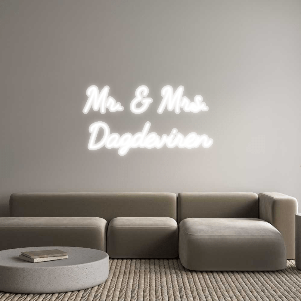 Personalisierbares Neon - LED - Schild in Pink, ideal als Wanddekoration für Wohnzimmer oder Geschäftsräume