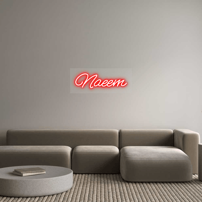 Personalisierbares Neon - LED - Schild in Pink, ideal als Wanddekoration für Wohnzimmer oder Geschäftsräume