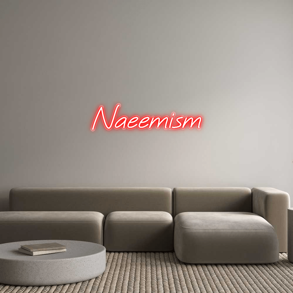 Personalisierbares Neon - LED - Schild in Pink, ideal als Wanddekoration für Wohnzimmer oder Geschäftsräume