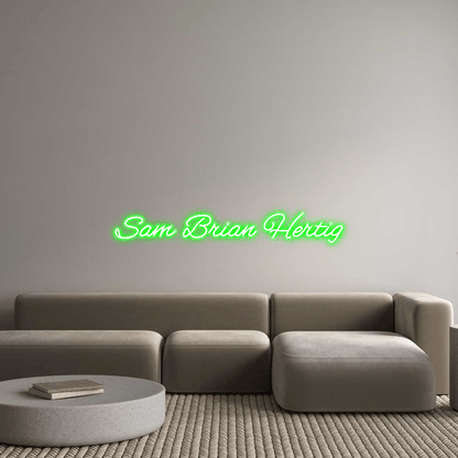 Personalisierbares Neon - LED - Schild in Pink, ideal als Wanddekoration für Wohnzimmer oder Geschäftsräume