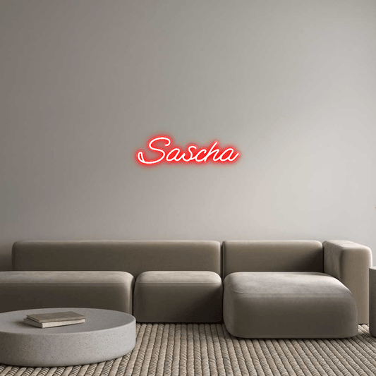 Personalisierbares Neon - LED - Schild in Pink, ideal als Wanddekoration für Wohnzimmer oder Geschäftsräume