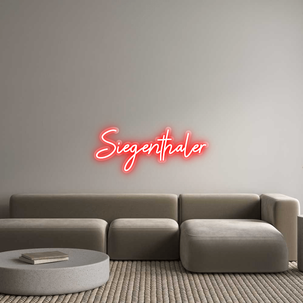 Personalisierbares Neon - LED - Schild in Pink, ideal als Wanddekoration für Wohnzimmer oder Geschäftsräume