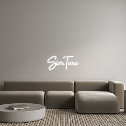 Personalisierbares Neon - LED - Schild in Pink, ideal als Wanddekoration für Wohnzimmer oder Geschäftsräume