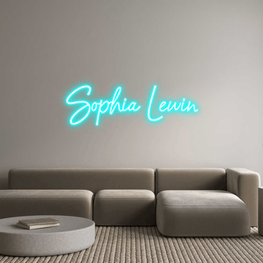 Personalisierbares Neon - LED - Schild in Pink, ideal als Wanddekoration für Wohnzimmer oder Geschäftsräume