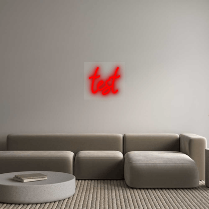 Personalisierbares Neon - LED - Schild in Pink, ideal als Wanddekoration für Wohnzimmer oder Geschäftsräume