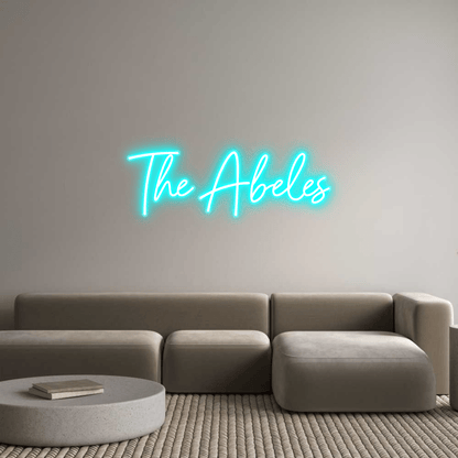 Personalisierbares Neon - LED - Schild in Pink, ideal als Wanddekoration für Wohnzimmer oder Geschäftsräume