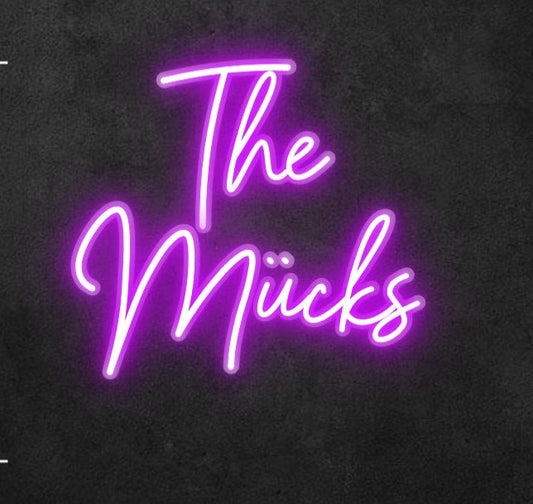 Personalisierbares Neon - LED - Schild in Pink, ideal als Wanddekoration für Wohnzimmer oder Geschäftsräume