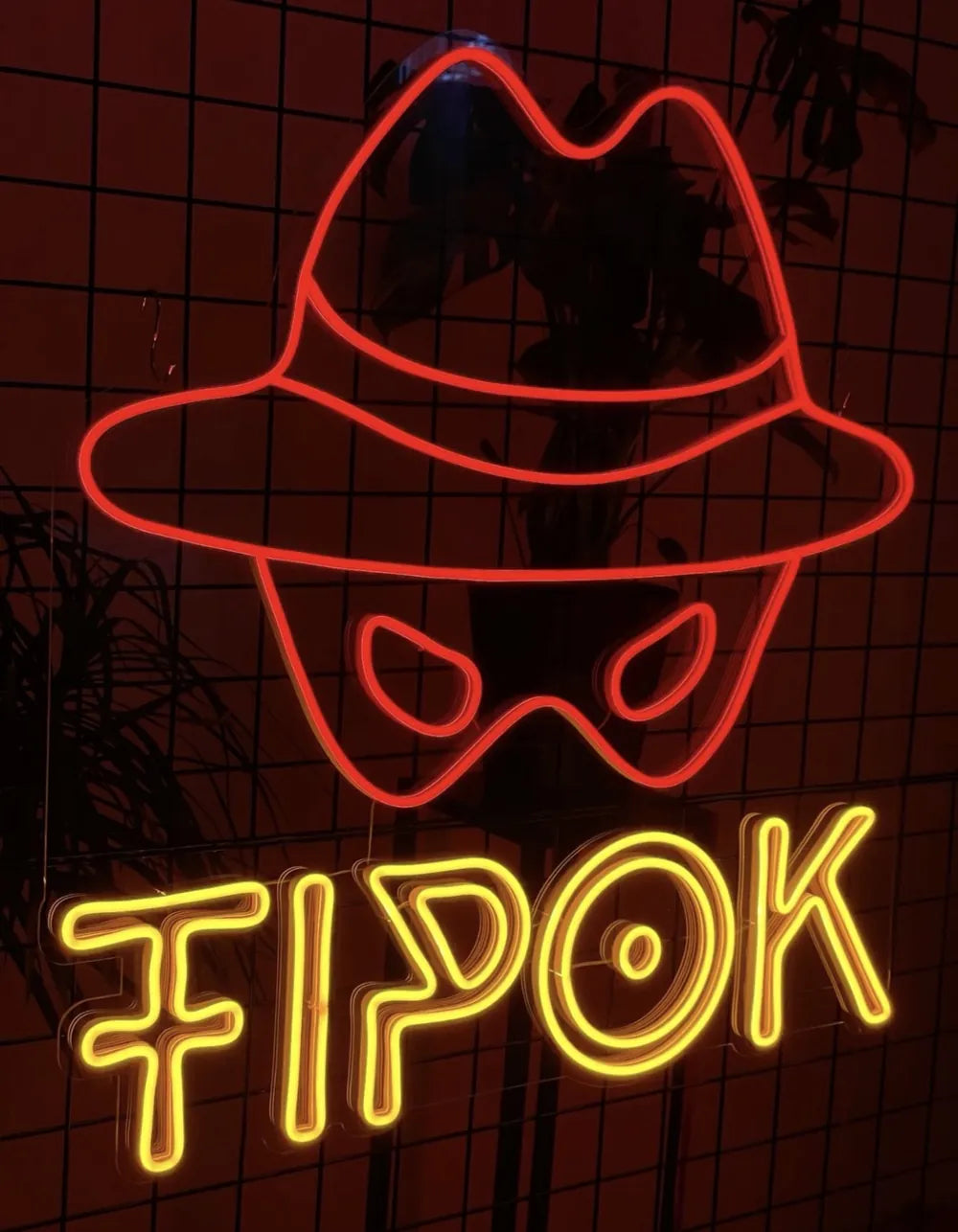 Tipok neon sign